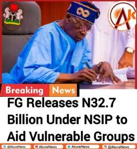 FG Releases N32.7 Billion Under NSIP to Aid Vulnerable Groups