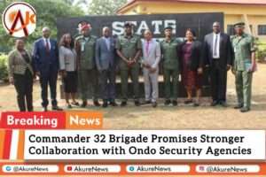 Commander 32 Brigade Promises Stronger Collaboration with Ondo Security Agencies