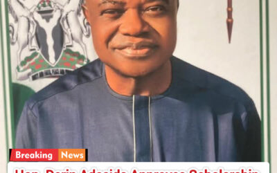 Hon. Derin Adesida Approves Scholarship and Bursary for Akure Students