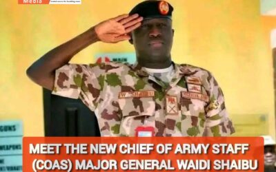 MEET THE NEW CHIEF OF ARMY STAFF (COAS) MAJOR GENERAL WAIDI SHAIBU