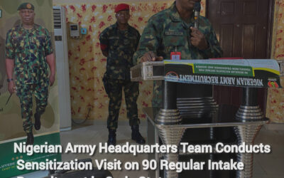 Nigerian Army Headquarters Team Conducts Sensitization Visit on 90 Regular Intake Recruitment in Ondo State