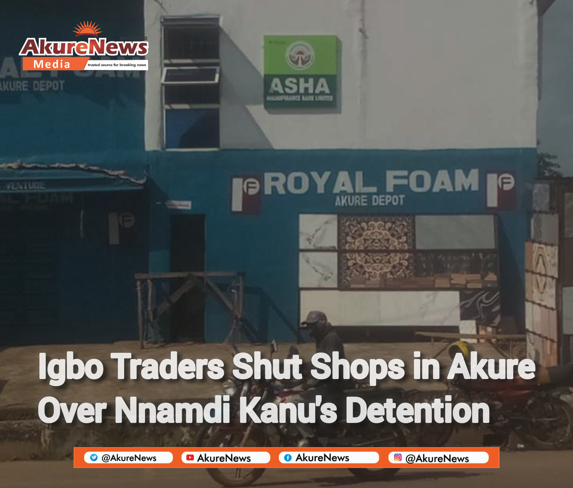 #FreeNnamdiKanuNow: Igbo Traders Shut Shops in Akure Over Nnamdi Kanu’s Detention